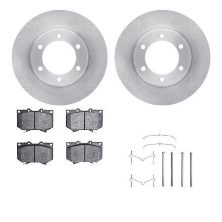 DYNAMIC FRICTION CO 6212-76001, Rotors with Heavy Duty Brake Pads includes Hardware 6212-76001